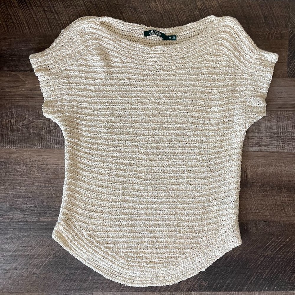 Lauren Ralph Lauren Short Sleeved Boatneck Sweater - XS